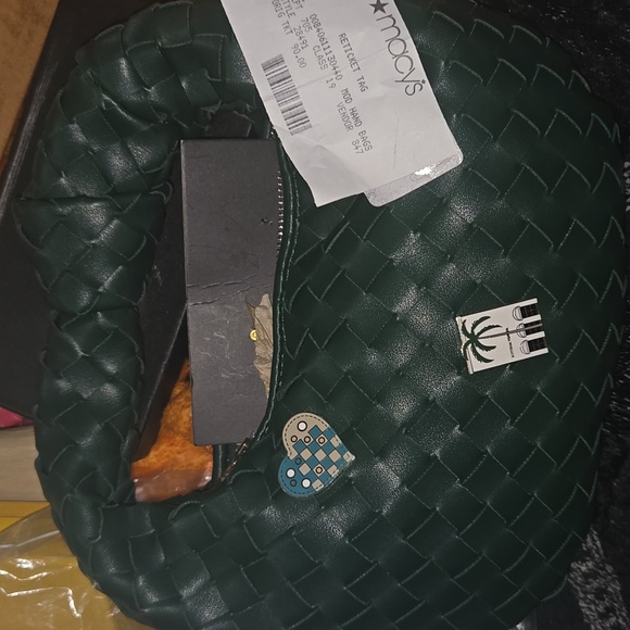 Macy's Other - Macy's NWT  Green Hand tote with auth Bottega Veneta Pins